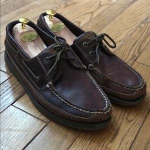 Sperry Top-Sider Leather Boat Shoes - Men 10.5